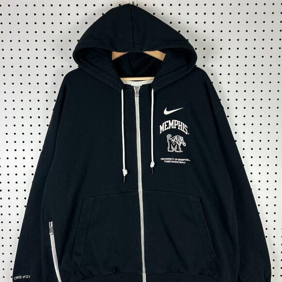 Nike 1 Cent Memphis Tigers XXL Hoodie Jacket Zip Black Basketball Penny Hardaway - Picture 3 of 6